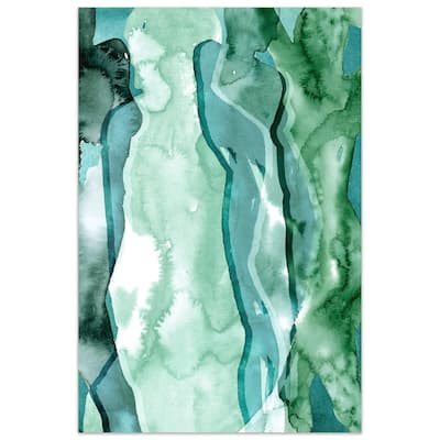 Empire Art"Water Women I" Frameless Tempered Art Glass Wall Art