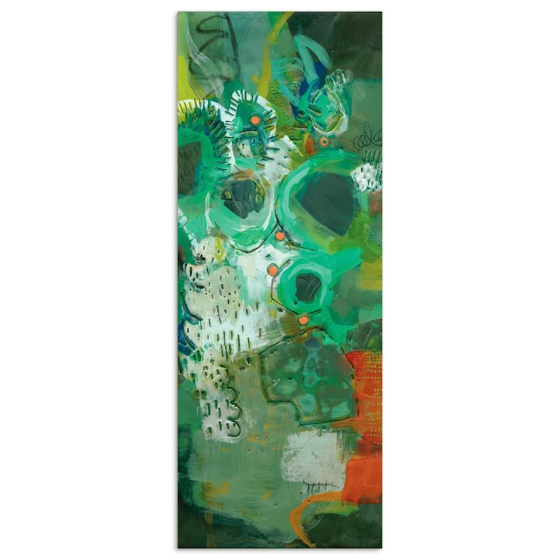 Empire Art"Lolly I" Frameless Tempered Art Glass Wall Art - 63 x 24
