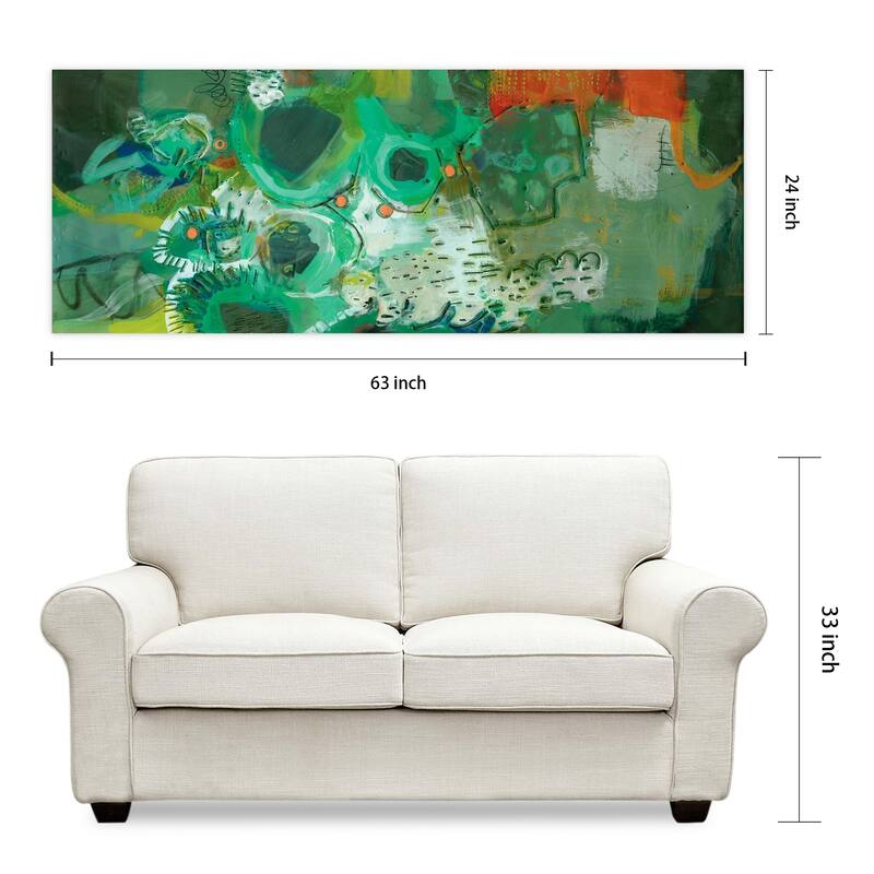 Empire Art"Lolly I" Frameless Tempered Art Glass Wall Art