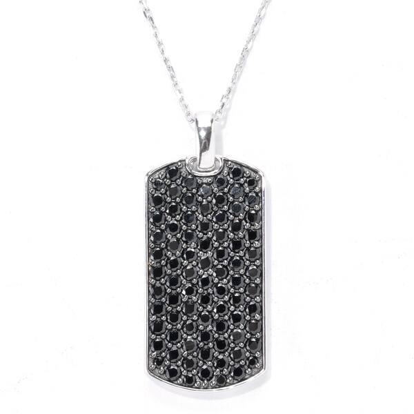 black spinel pendant