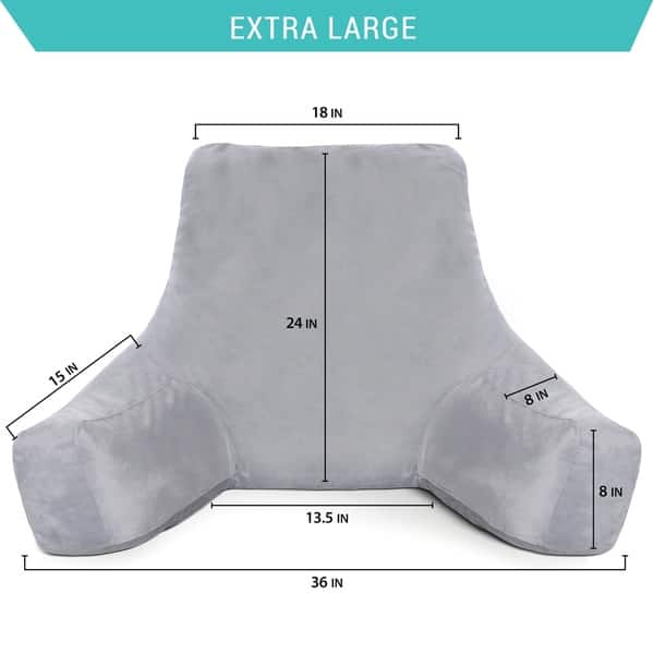 Shop Milliard Reading Pillow With Shredded Memory Foam Great As