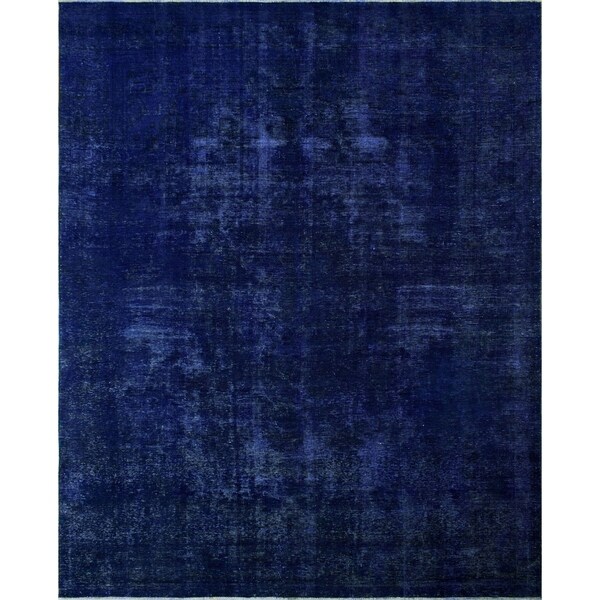 Noori Rug Distressed Overdyed Malaya Purple/Drk. Brown Rug - 9'3" x 12'1"