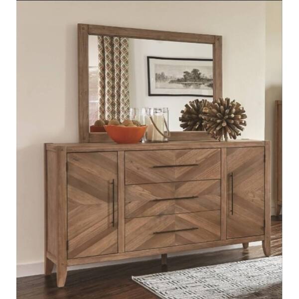 Shop Aviation Scott Light Brown Wood Dresser Free Shipping Today