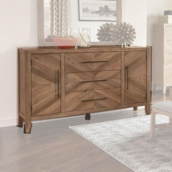 Shop Aviation Scott Light Brown Wood Dresser Free Shipping Today