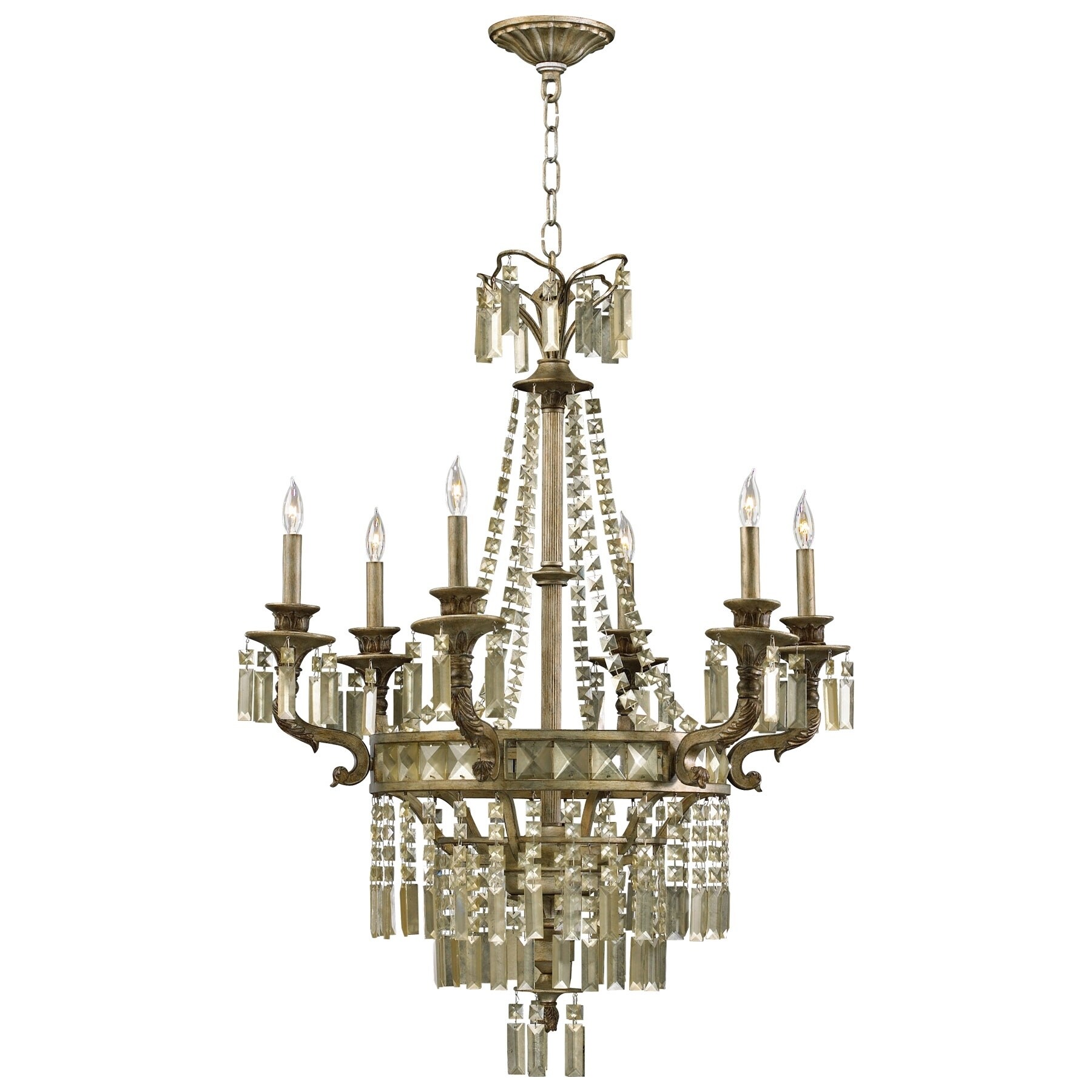 Buckngham 6lt Chandlr-srb - Chandeliers For Bedrooms by Overstock.com