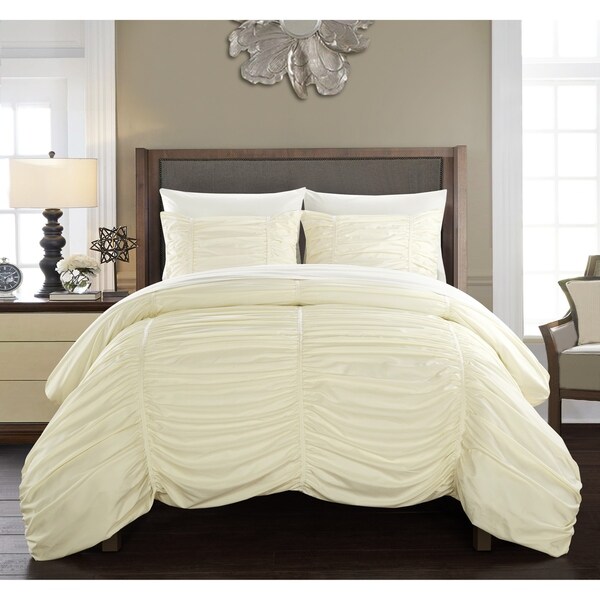 Chic Home Aurora 3 Piece Comforter Set Contemporary Striped Design