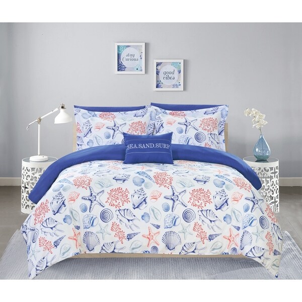 Shop Chic Home Armil 8 Piece Reversible Comforter Set Sea Sand