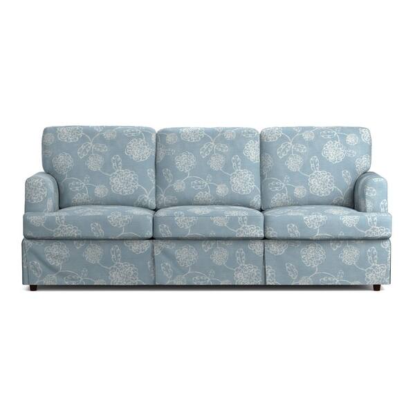 Shop Handy Living Orlando Sofast Blue Floral Slipcover Sofa