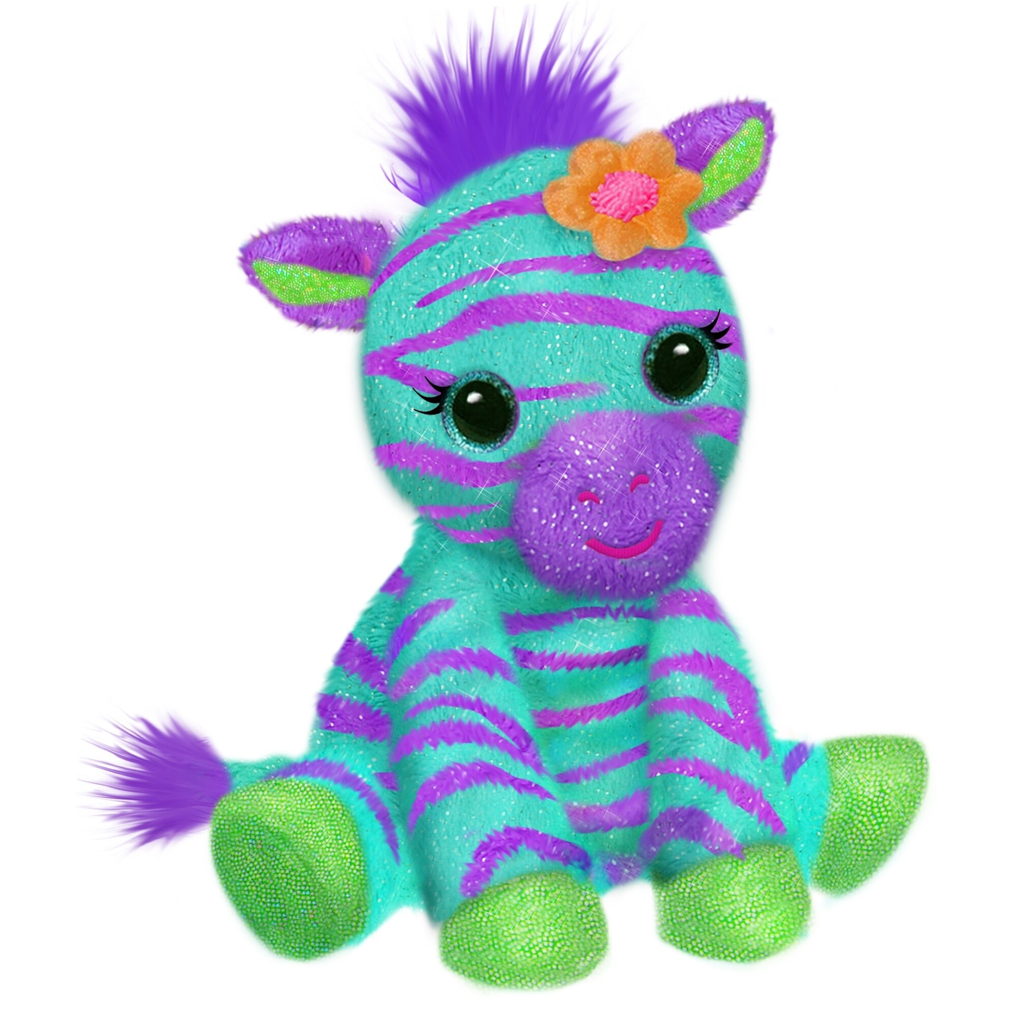 purple zebra stuffed animal