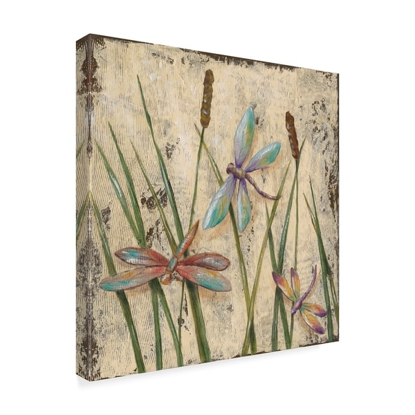 Jade Reynolds 'Dancing Dragonflies I' Canvas Art