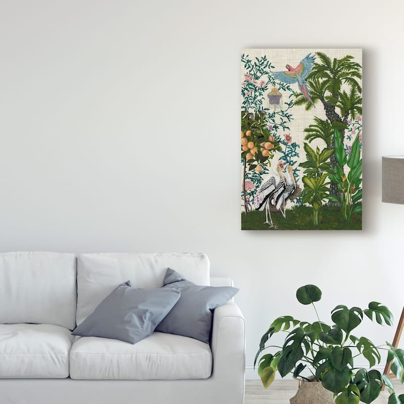 Naomi Mccavitt 'Paradis Chinoiserie Ii' Canvas Art