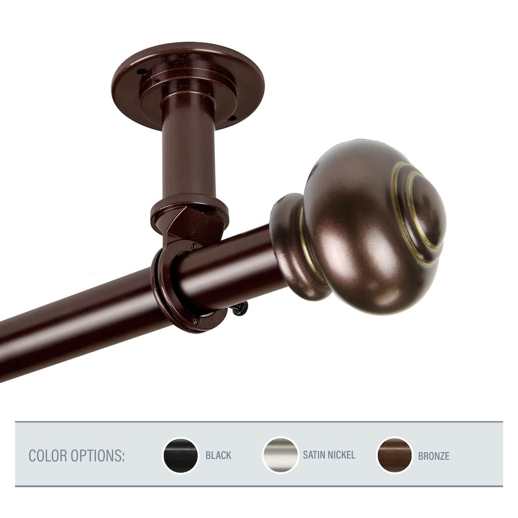 InStyleDesign Coiled 1 inch Diameter Ceiling Curtain Rod/ Room Divider