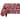 Violet Linen European Christmas Snowflakes Design Red Tablecloth