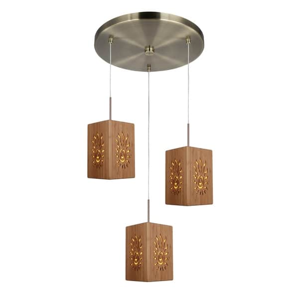 Woodbridge Lighting 14024cbrwl W Light House 3 Radiance Bamboo Mini Pendant Cer Woodbridge Lighting 14024cbrwl W Light House 3 Radiance Bamboo Mini Pendant Cer