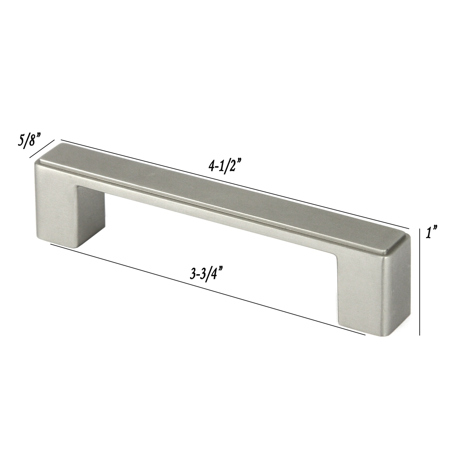 Contemporary 4.5-inch Nepoli Stainless Steel Brushed Nickel Finish