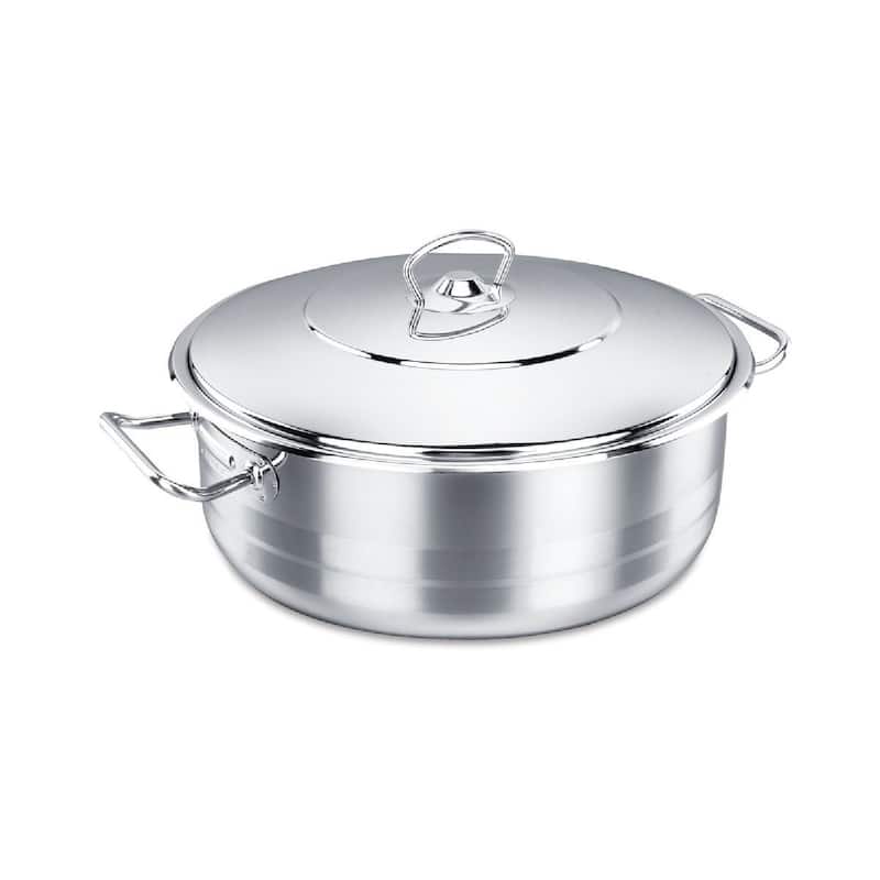 Korkmaz Classic 18/10 Stainless Steel Dutch Oven Covered Stockpot