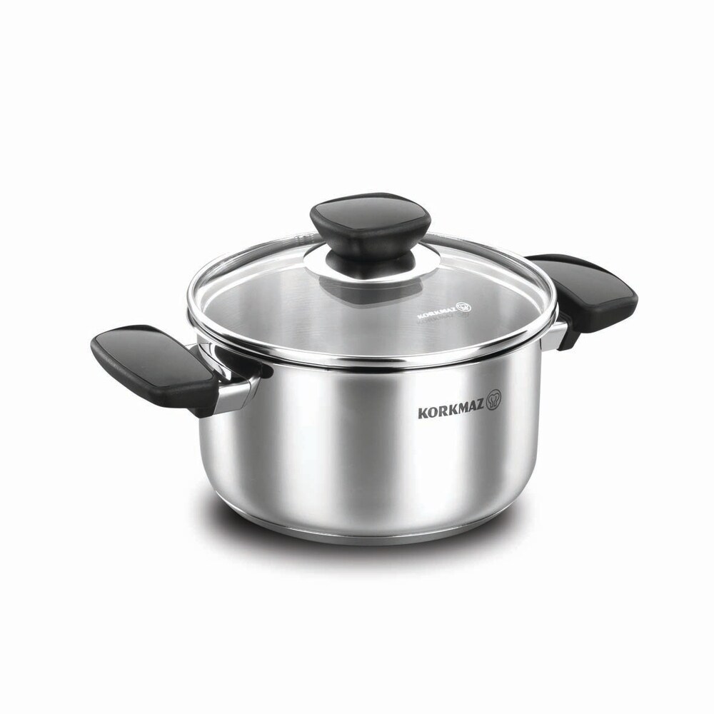 Shop Korkmaz Cookware Casserole 18/10 Stainless Steel Sauce Pan with