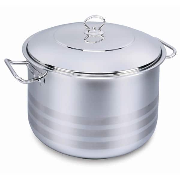 Korkmaz Classic 18/10 Stainless Steel Dutch Oven Covered Stockpot Cookware  Induction Compatible Oven Safe 3.8 Quart - Bed Bath & Beyond - 24314188