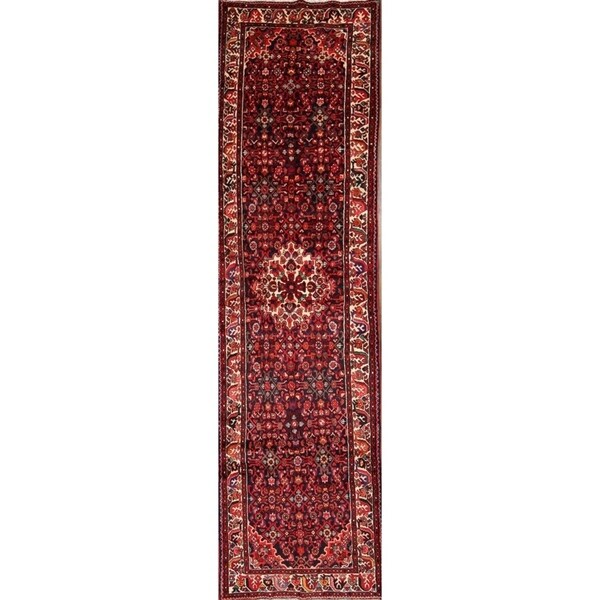Hamadan Hand Made Wool Geometric Persian Rug Runner 14 Ft For Hamadan Hand Made Wool Geometric Persian Rug Runner 14 Ft For Hallways X27