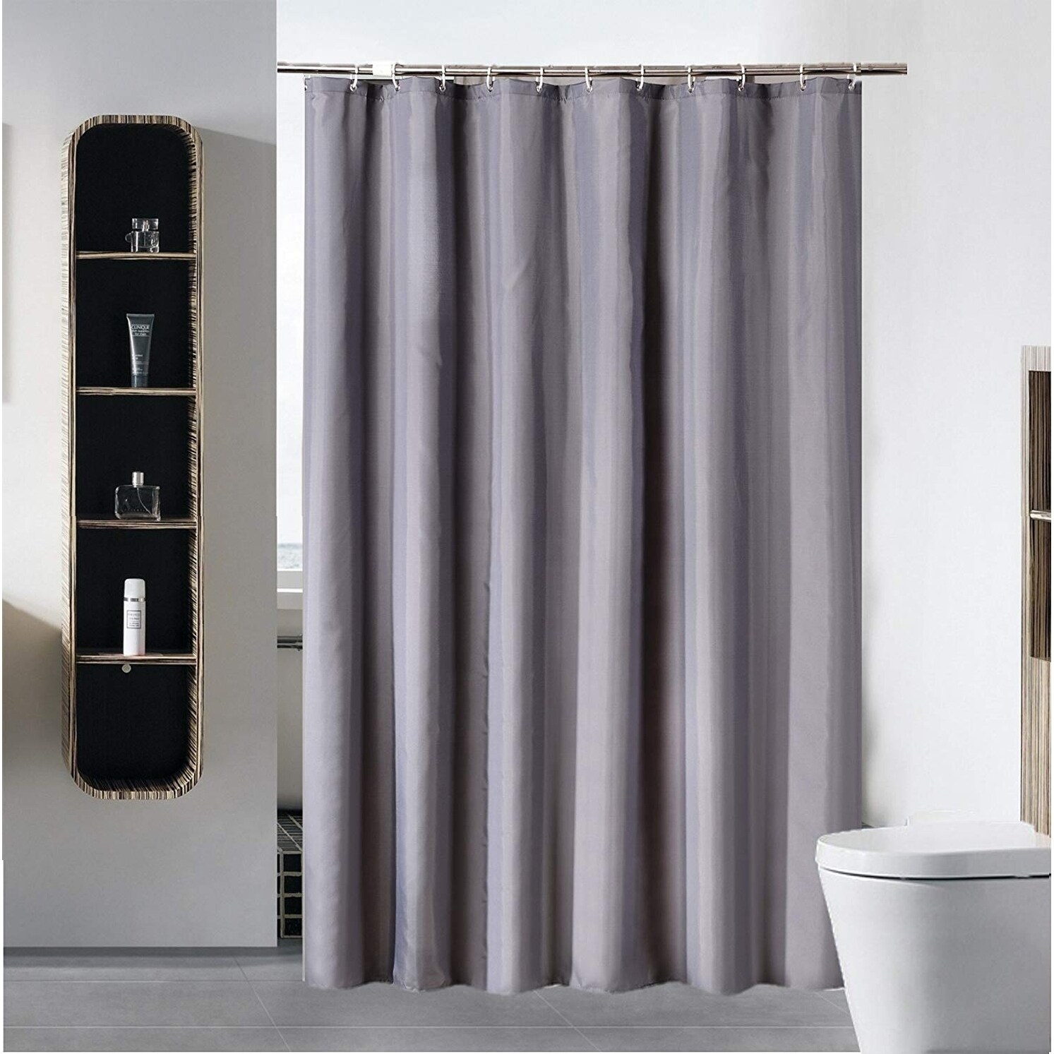 grey shower curtain liner