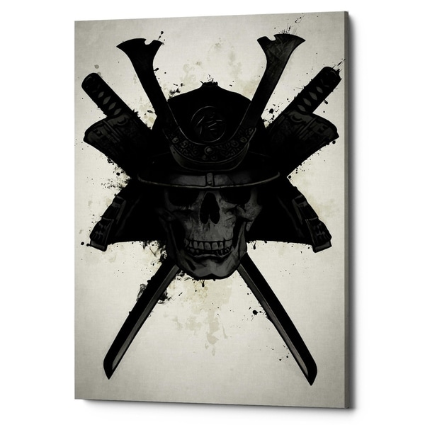 Cortesi Home "Samurai Skull" by Nicklas Gustafsson, Giclee Canvas Wall Art, 18" x 26"