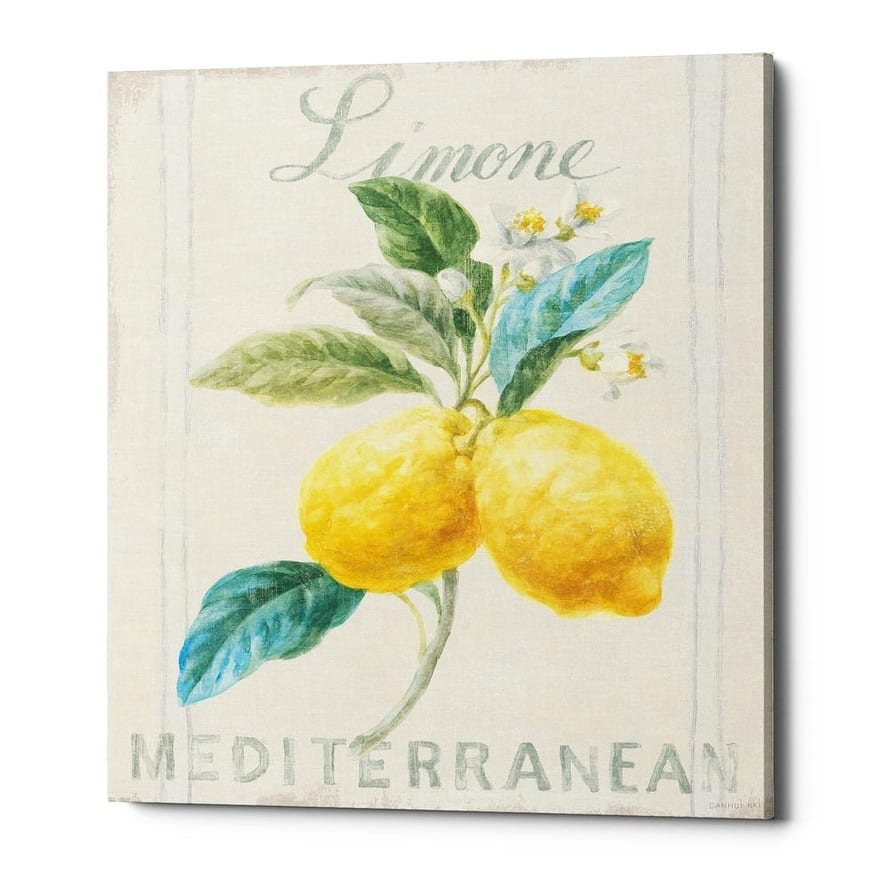 Epic Graffiti "Floursack Lemon III" by Danhui Nai, Giclee Canvas Wall Art, 12"x16"