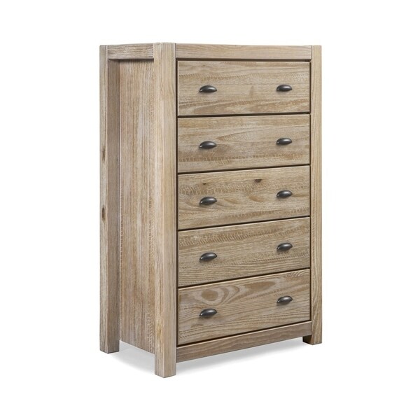 Grain Wood Furniture Montauk 5-drawer Solid Wood Chest