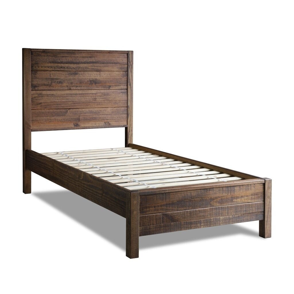 Grain Wood Furniture Montauk Twin Solid Wood Panel Platform Bed