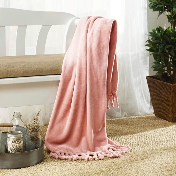 Shop Stone Cottage Hazel Ultra Soft Plush Fringe Throw Free