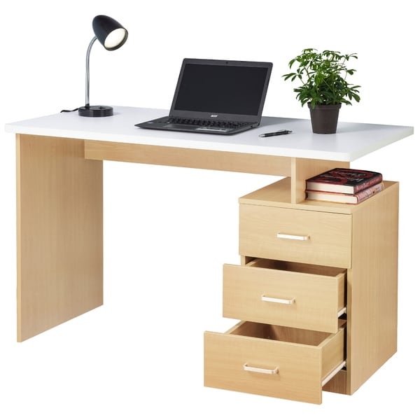 Fineboard Home Office Desk with 3 Drawers