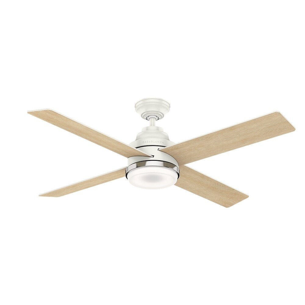 Shop Casablanca 54 Daphne Ceiling Fan With Led Light Kit And Wall Control Fresh White Overstock 24331120