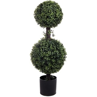 Artificial Boxwood Double Ball Topiary