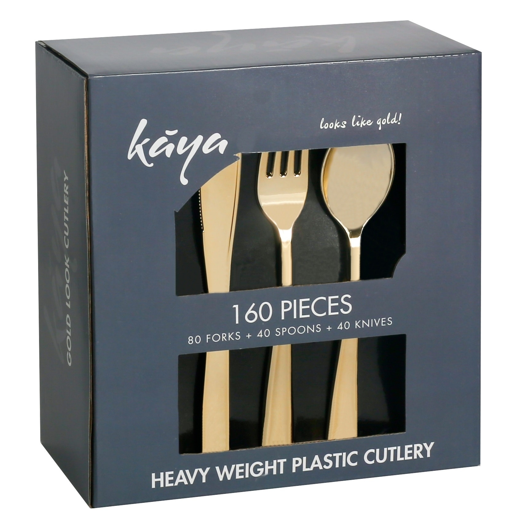 160pc Plastic Silverware Disposable Silver Flatware 80 Forks 40 Spoons 40 Knives
