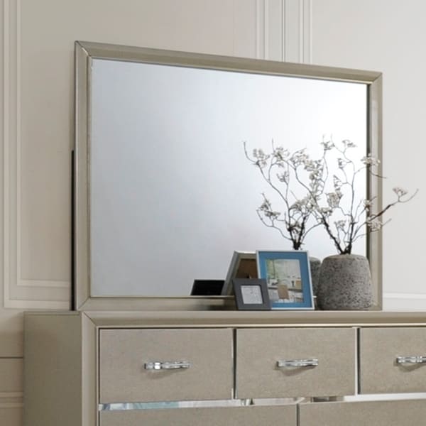 Contemporary Bedroom Mirror Champagne Color Tan Free Contemporary Bedroom Mirror Champagne Color Tan Free Shipping Today 24331308