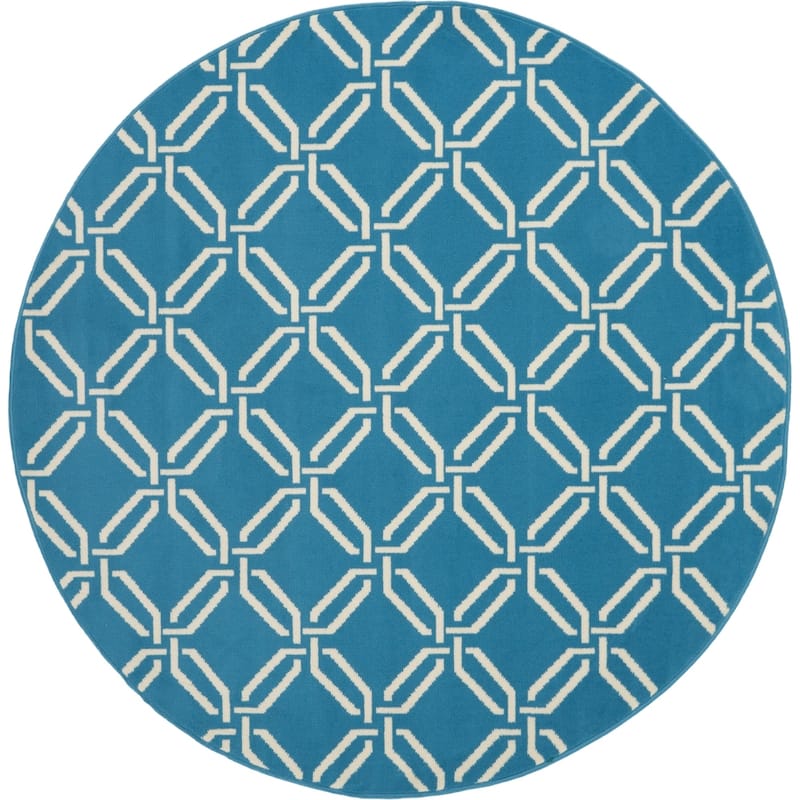 Nourison Jubilant Geometric Trellis Area Rug