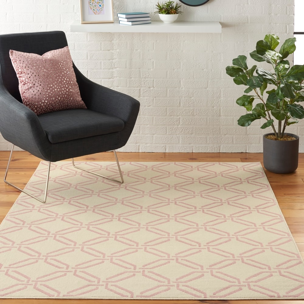 Nourison Jubilant Geometric Trellis Area Rug