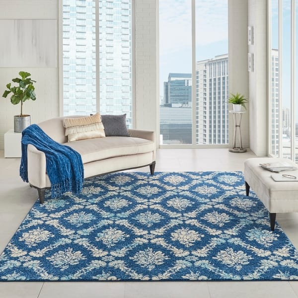 slide 2 of 91, Nourison Tranquil French Country Floral Damask Area Rug
