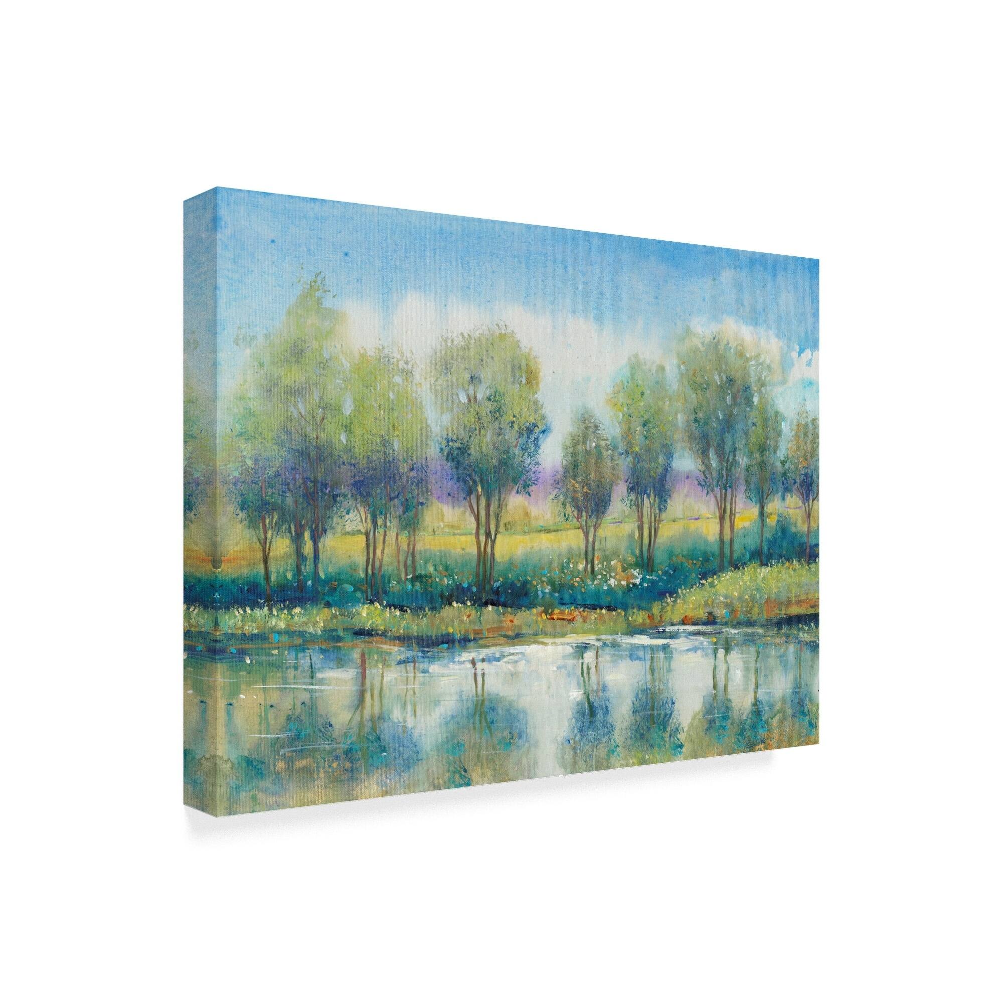 Tim Otoole 'River Reflection I' Canvas Art - On Sale - Bed Bath ...