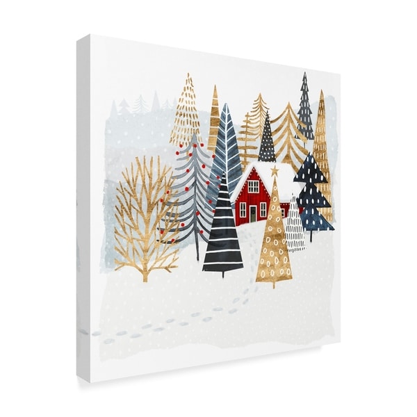 Victoria Borges 'Christmas Chalet I' Canvas Art. Opens flyout.
