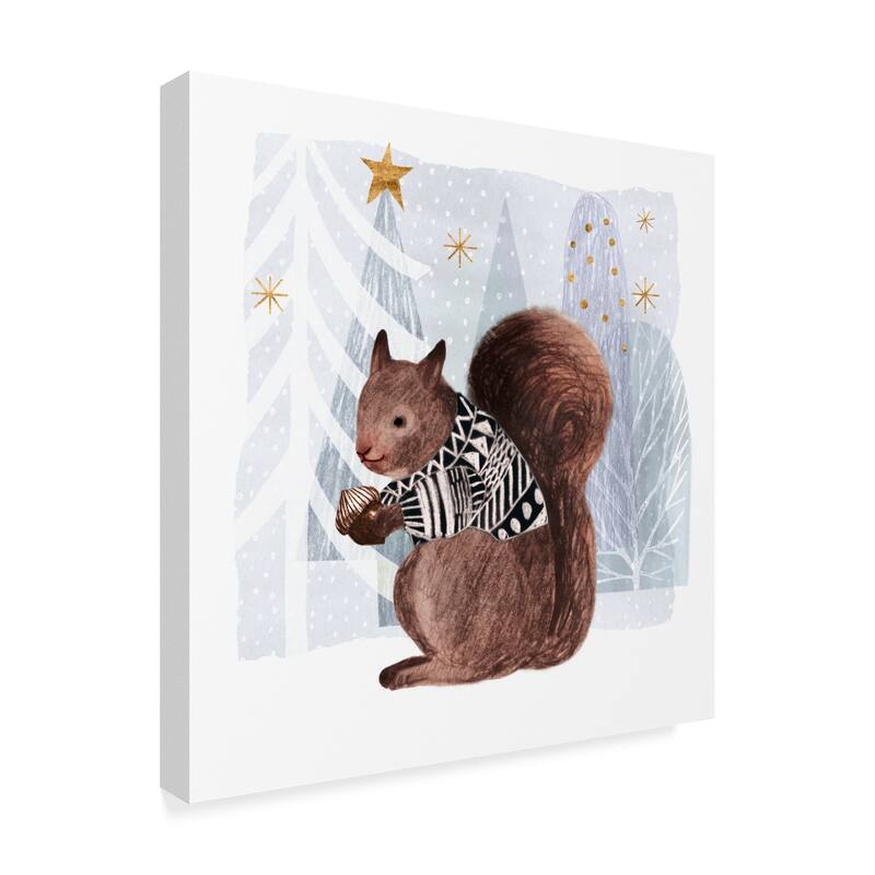 Victoria Borges 'Cozy Woodland Animal Ii' Canvas Art - 35X35
