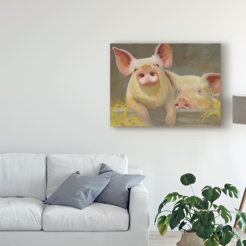 Carolyne Hawley 'Life As A Pig Ii' Canvas Art - Bed Bath & Beyond ...