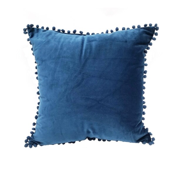 Pom Pom Velvet Throw Pillow. Opens flyout.