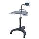 AIDATA LPD502P Sit/Stand Mobile Laptop Workstation w/XL Tablet Holder ...