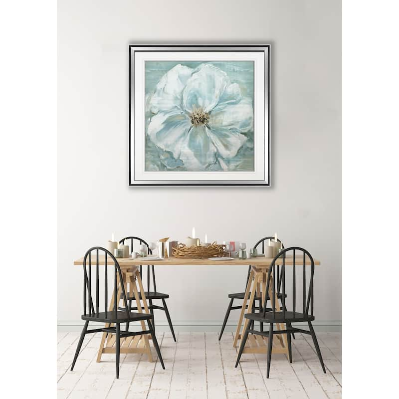 Blue Flower Wash I -Framed Giclee Print