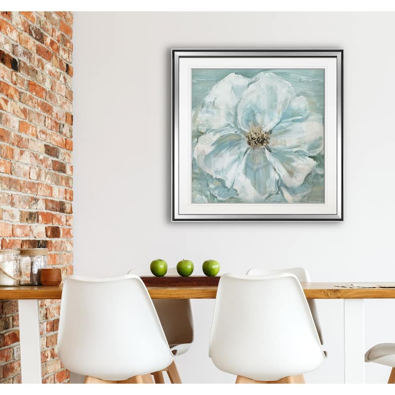 Blue Flower Wash I -Framed Giclee Print