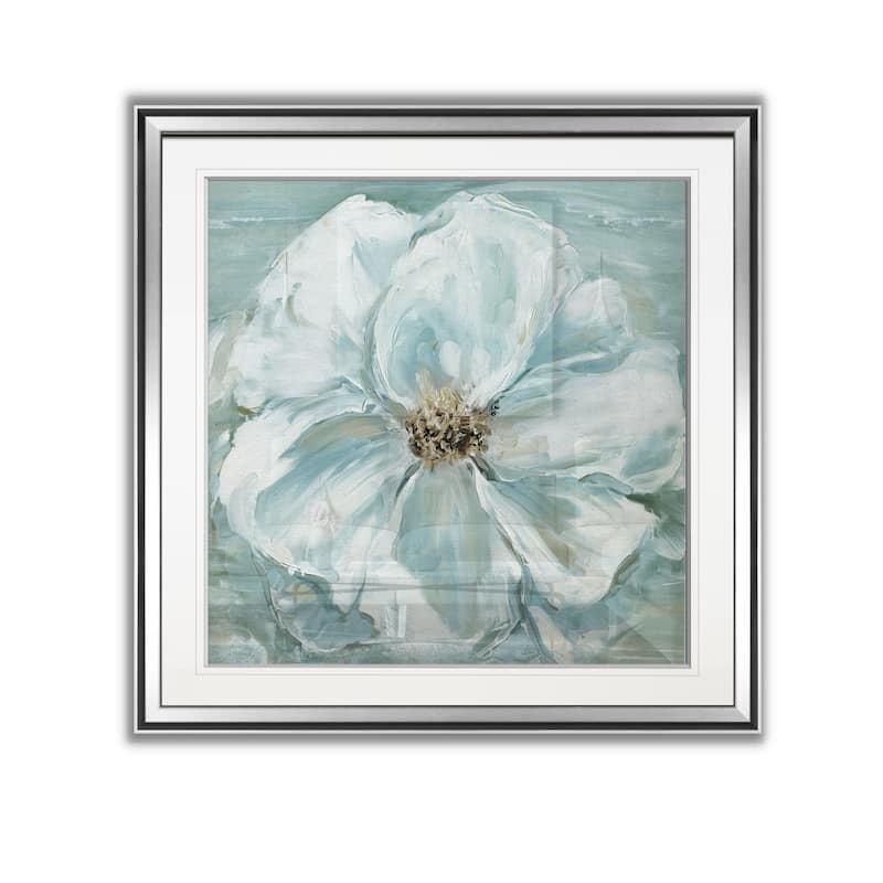 Blue Flower Wash I -Framed Giclee Print