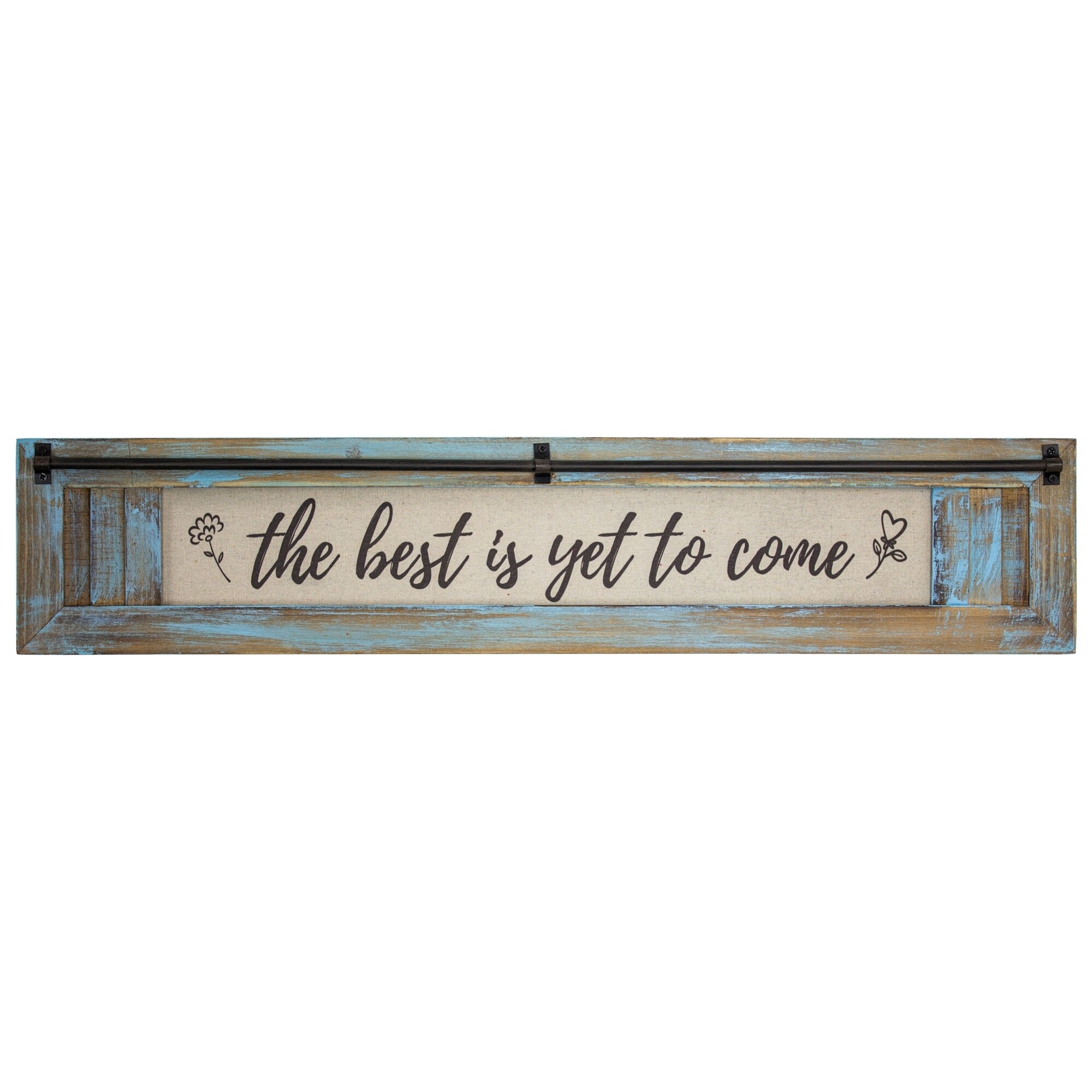 Shop American Art Decor Best Is Yet To Come Wood Canvas Sign On Sale Overstock