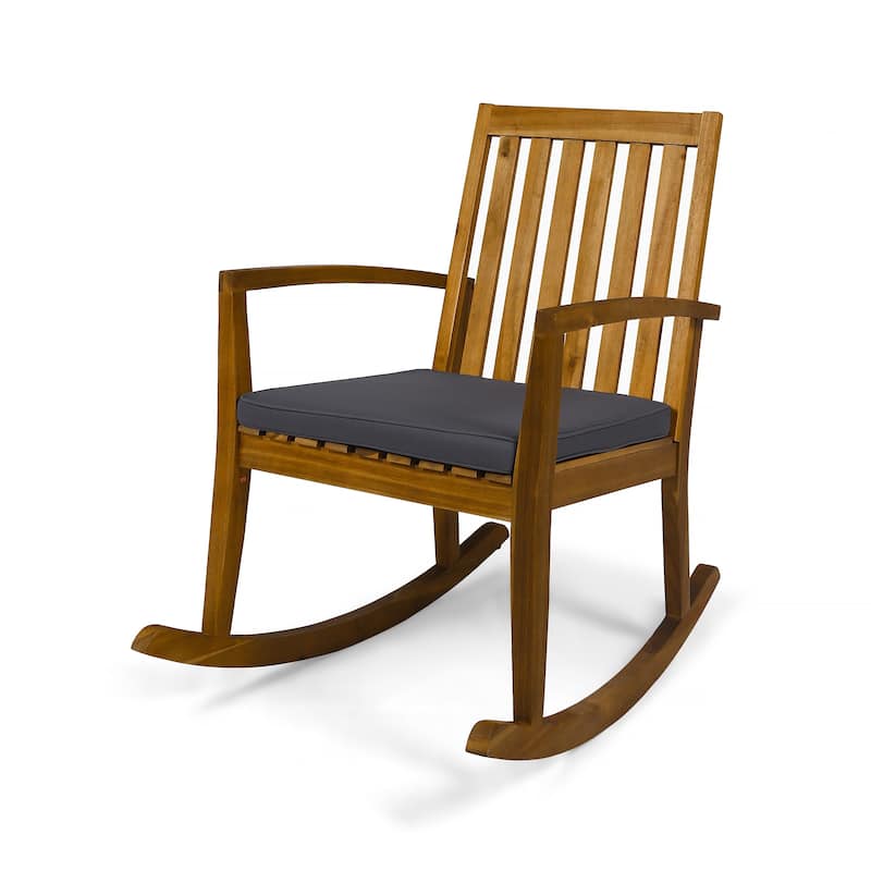 Montrose Traditional Outdoor Acacia Wood Rocking Chair by Christopher Knight Home