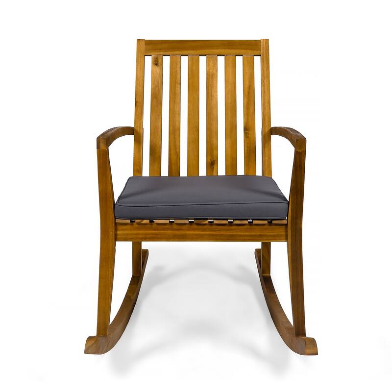 Montrose Traditional Outdoor Acacia Wood Rocking Chair by Christopher Knight Home