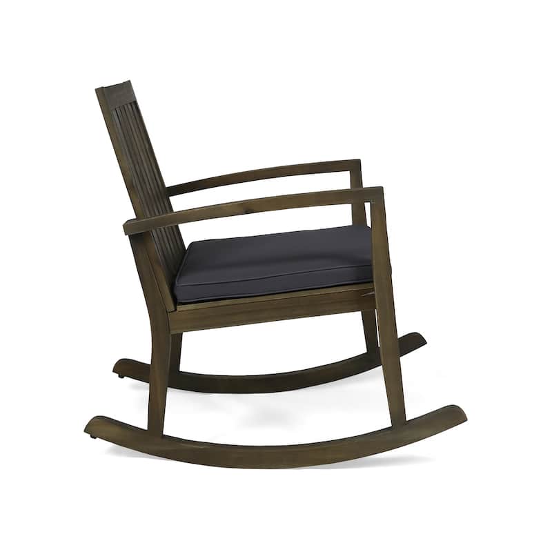Montrose Traditional Outdoor Acacia Wood Rocking Chair by Christopher Knight Home